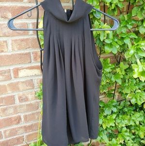 Lost April black mick turtleneck sleeveless top S